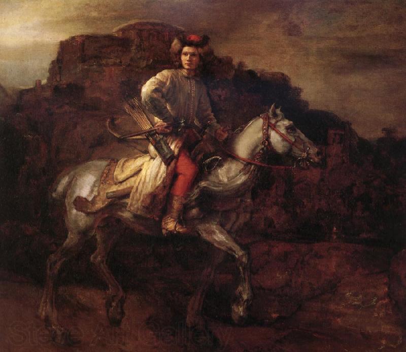Rembrandt van rijn The polish rider France oil painting art